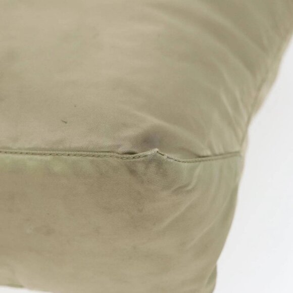 PRADA Tote Bag Nylon Beige Silver Auth bs17670 - Picture 4 of 16